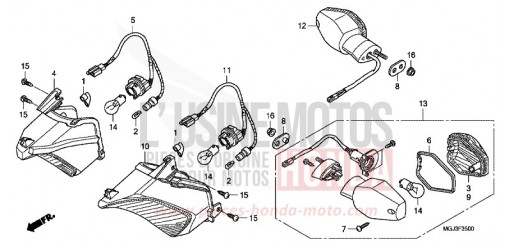 CLIGNOTANT CBF1000FAA de 2010
